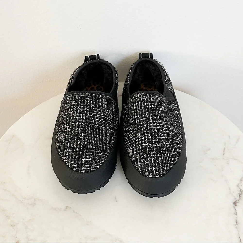 NEW P448 Anthropologie Laby Platform Slip on Plaid Size 39 EU 8.5 - 9 US